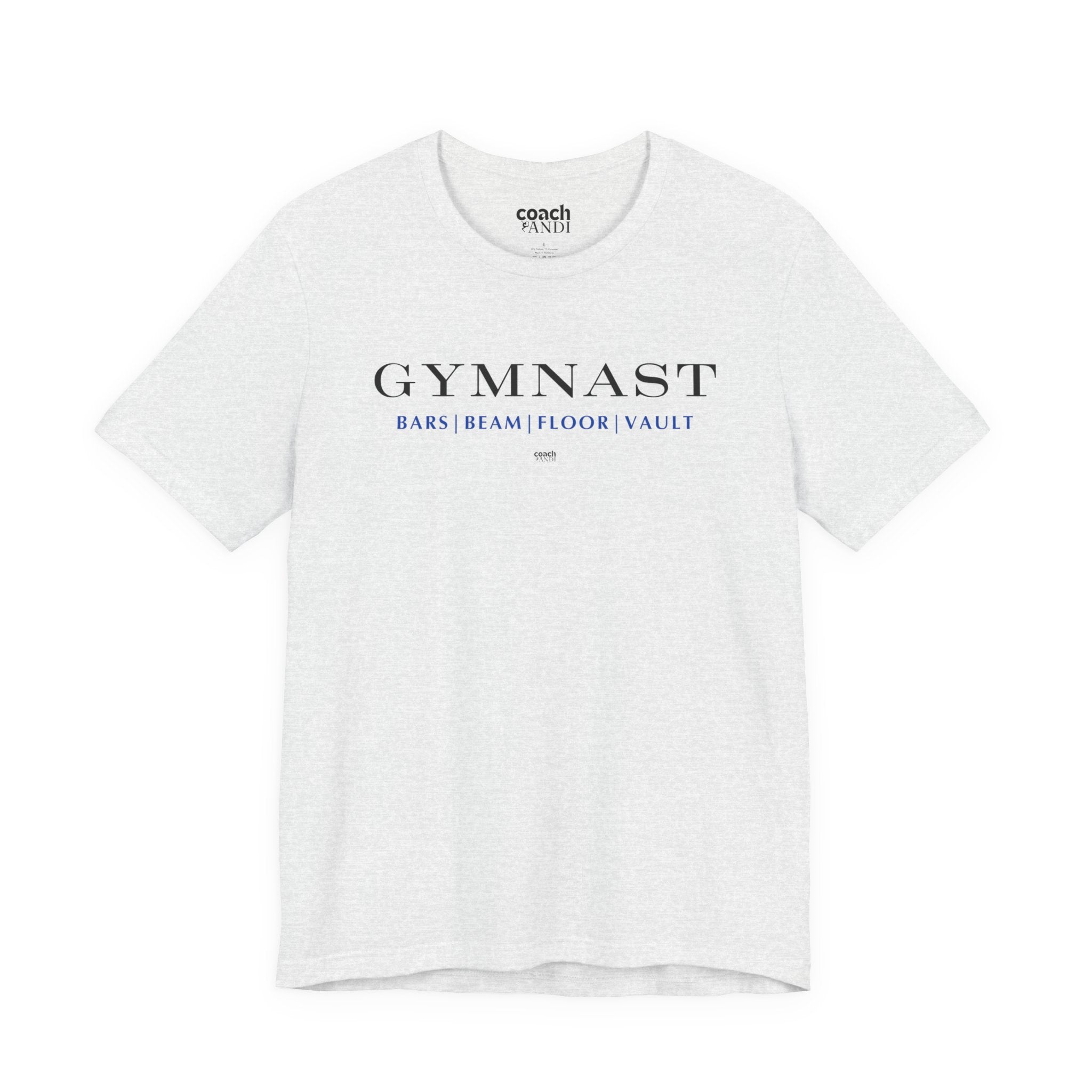 GYMNAST (Bars Beam Floor Vault) Tshirt - Blue (Adult)