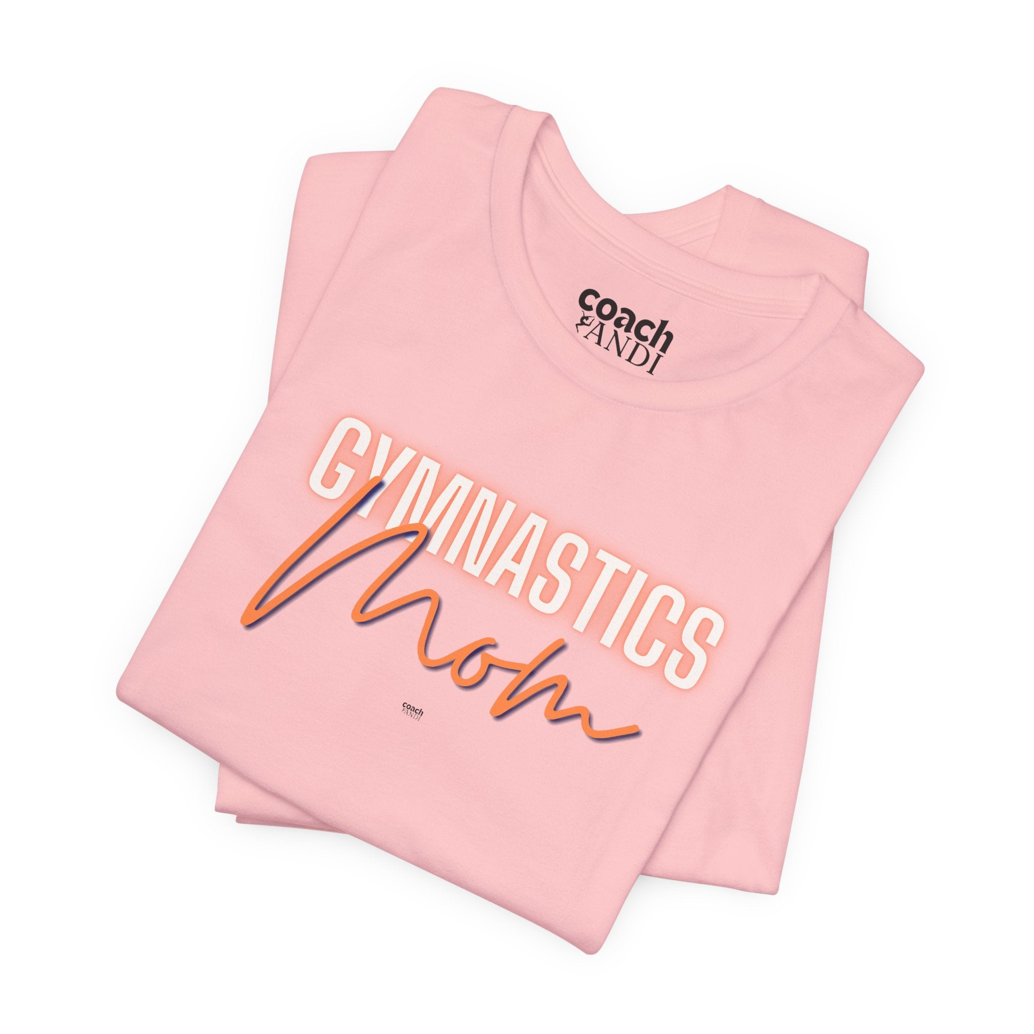 Glow Gym Mom Tshirt - Orange/Blue (Adult)