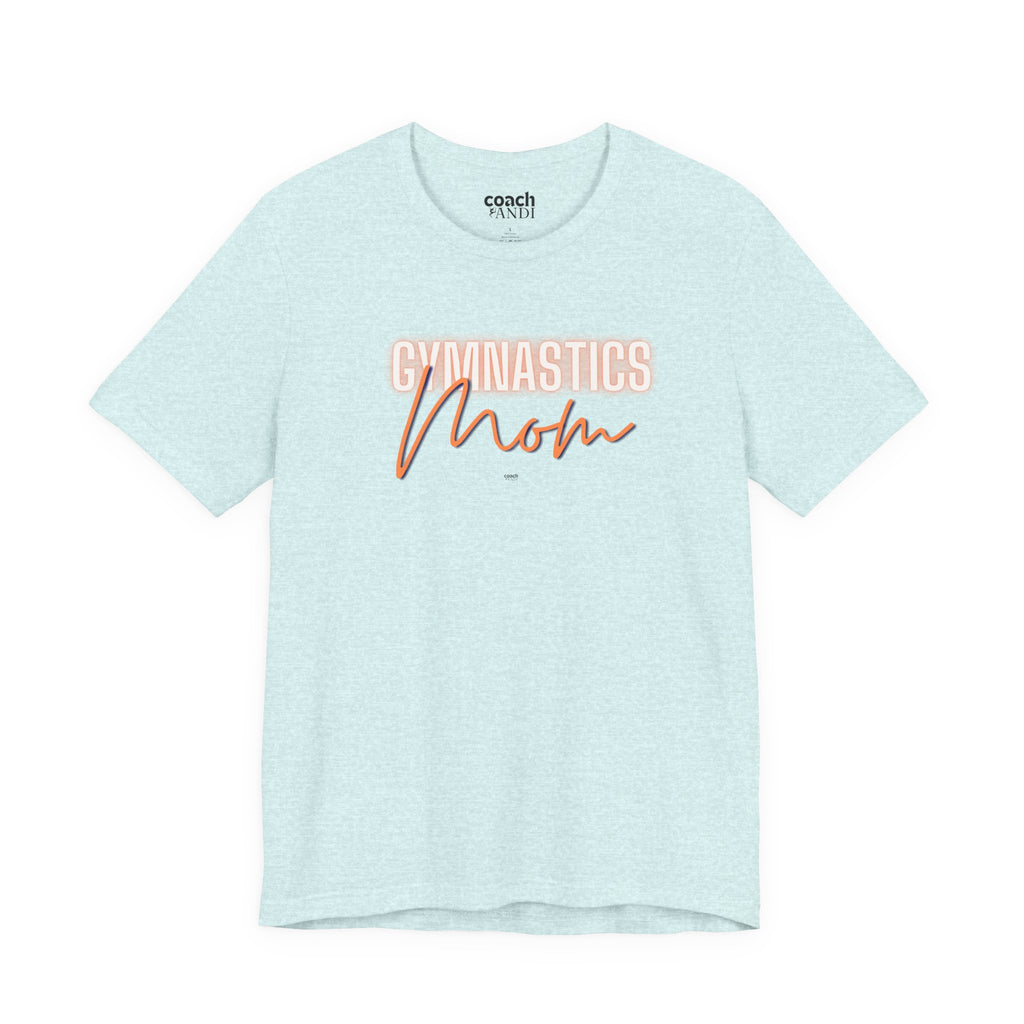 Glow Gym Mom Tshirt - Orange/Blue (Adult)