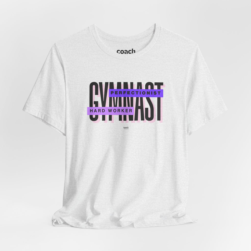 Gymnast Hard Worker Tshirt - Purple (Adult)