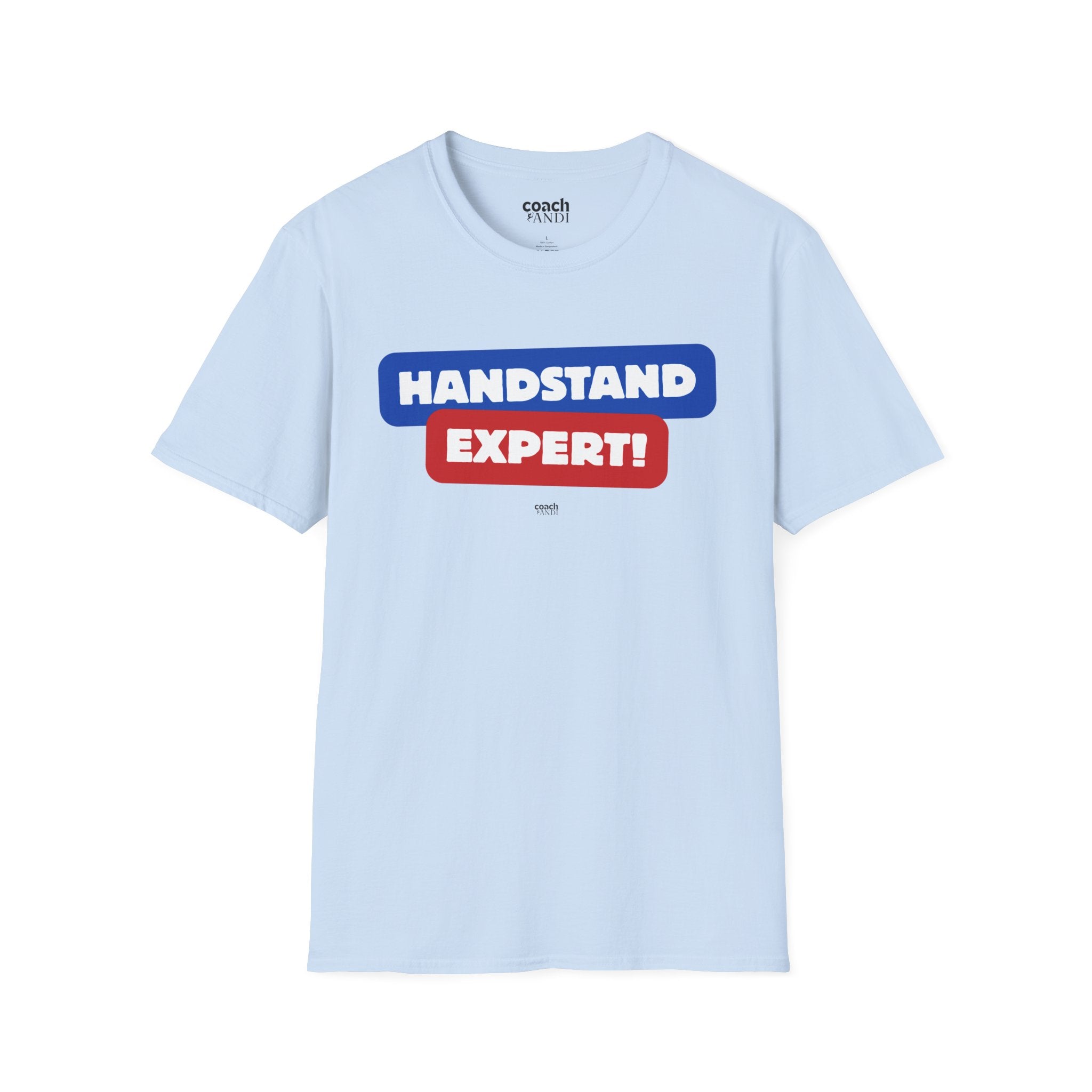 Handstand Expert Tshirt - Red/Blue (Adult)