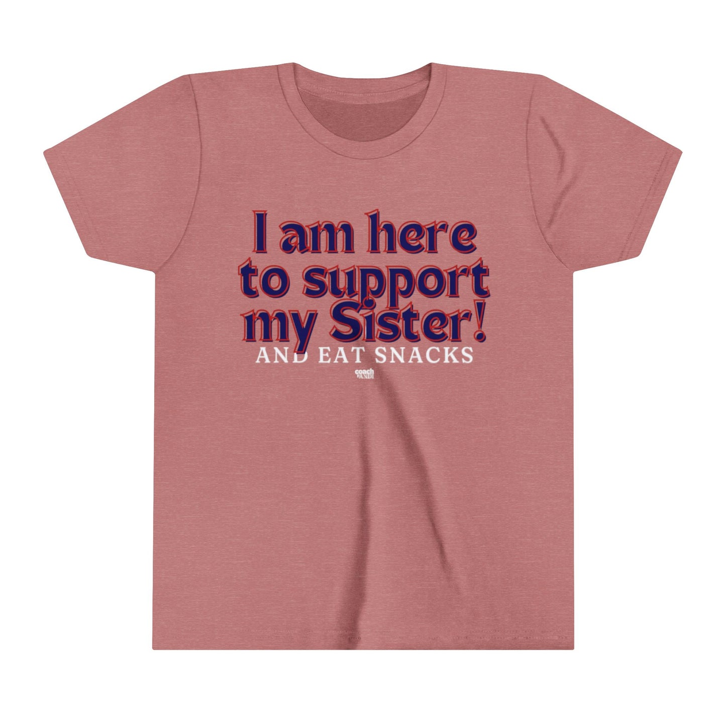 Sister Snack Support-Navy (Youth Short Sleeve Tee)