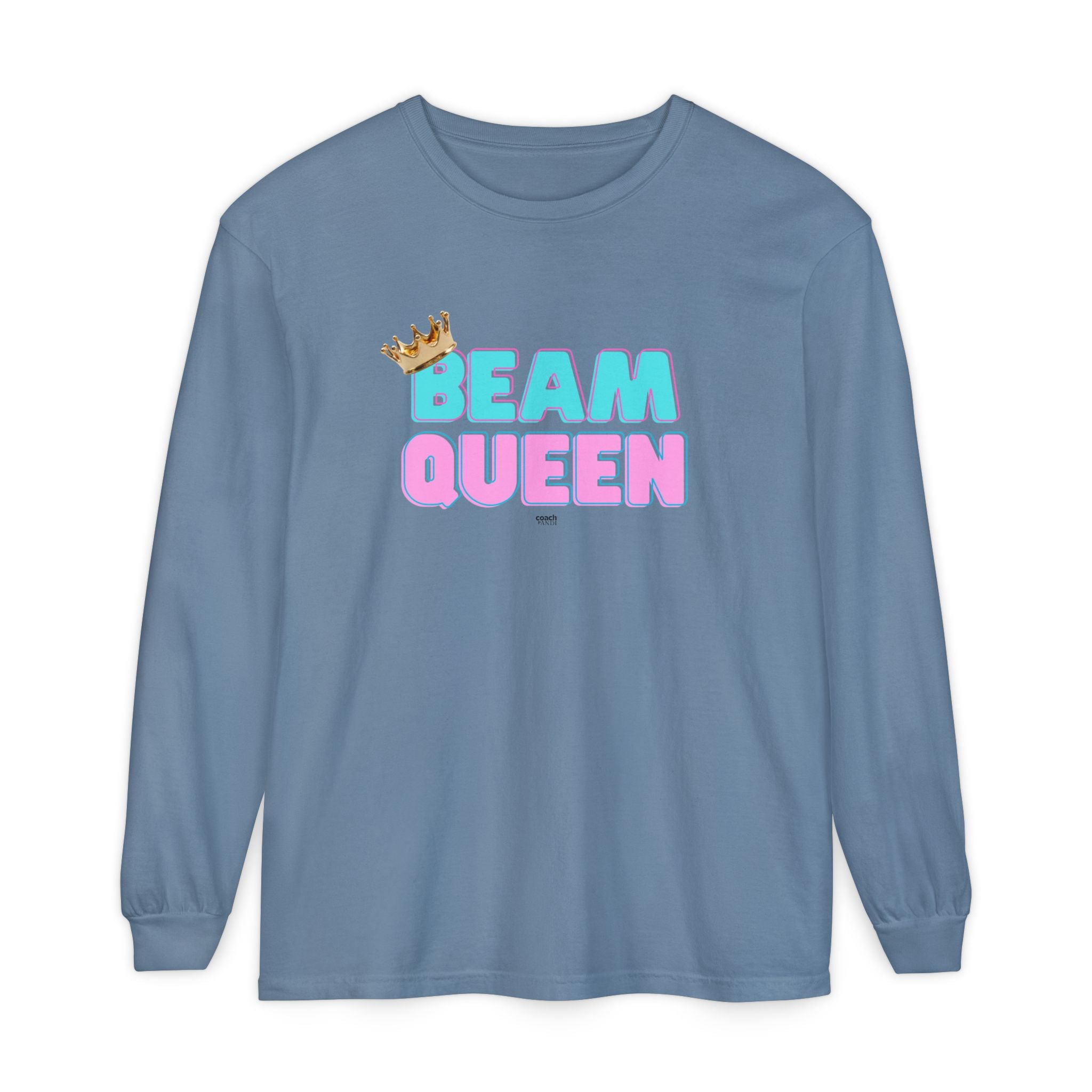 Beam Queen - Aqua/Pink (Adult Longsleeve Shirt)