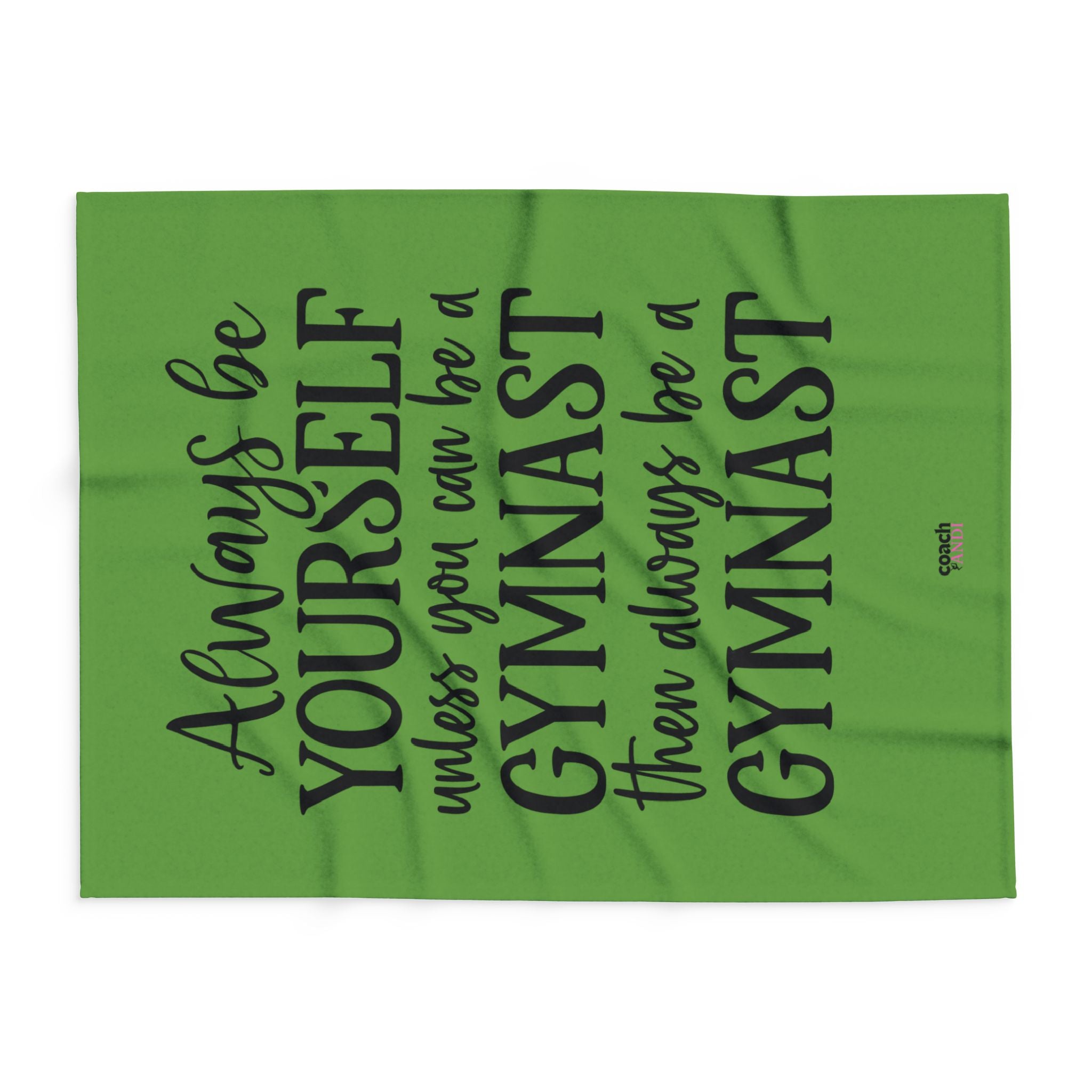 Always Be A Gymnast-Green (Arctic Fleece Blanket)