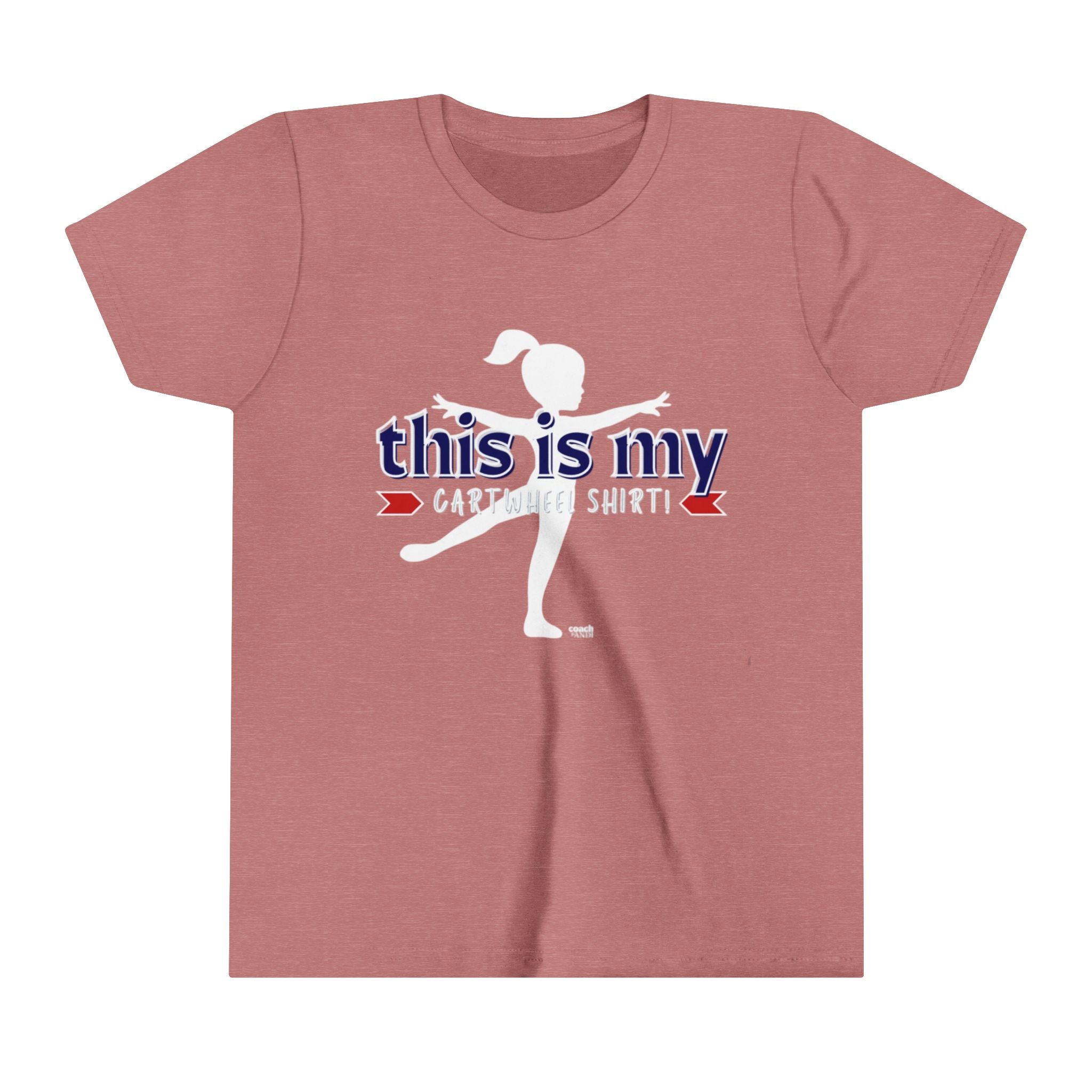 My Cartwheel Shirt-Navy/Red (Youth Short Sleeve Tee)