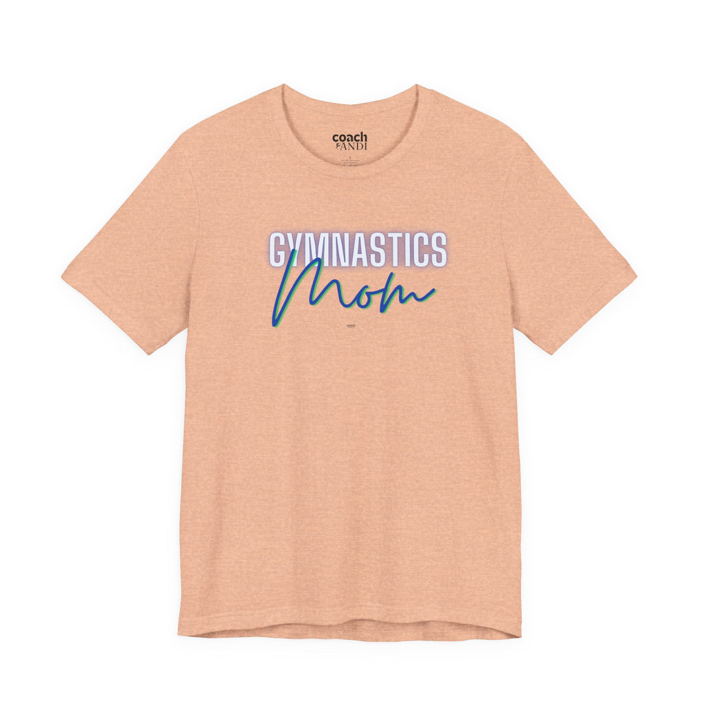 Glow Gym Mom Tshirt - Blue/Green (Adult)