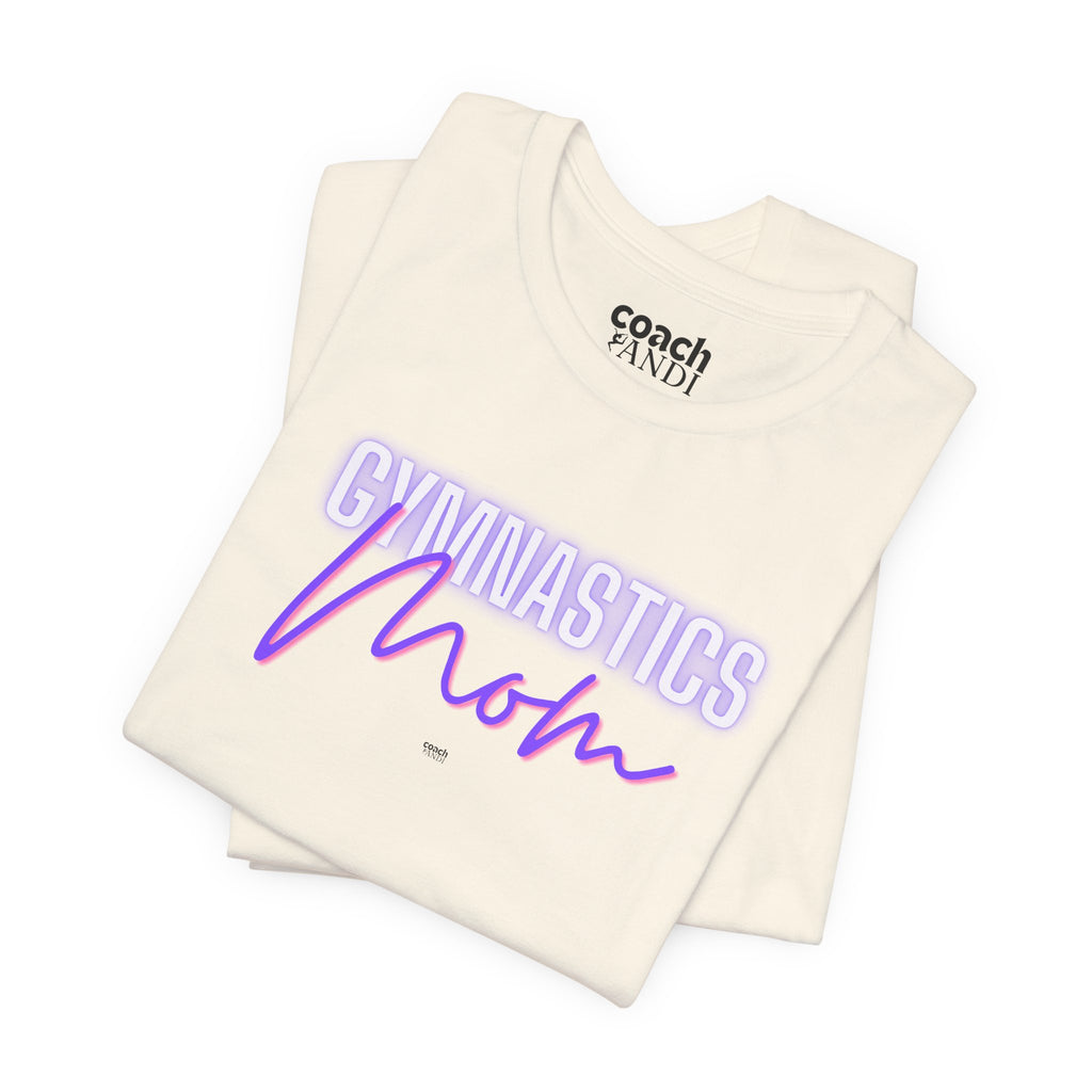 Glow Gym Mom Tshirt - Purple/Pink (Adult)