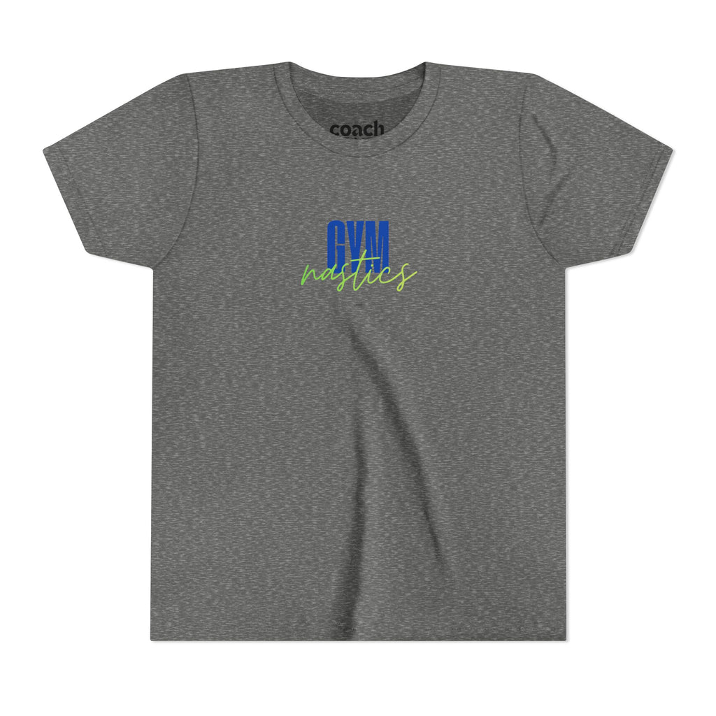 GYMnastics Short Sleeve Tee - Blue/Lime (Youth)
