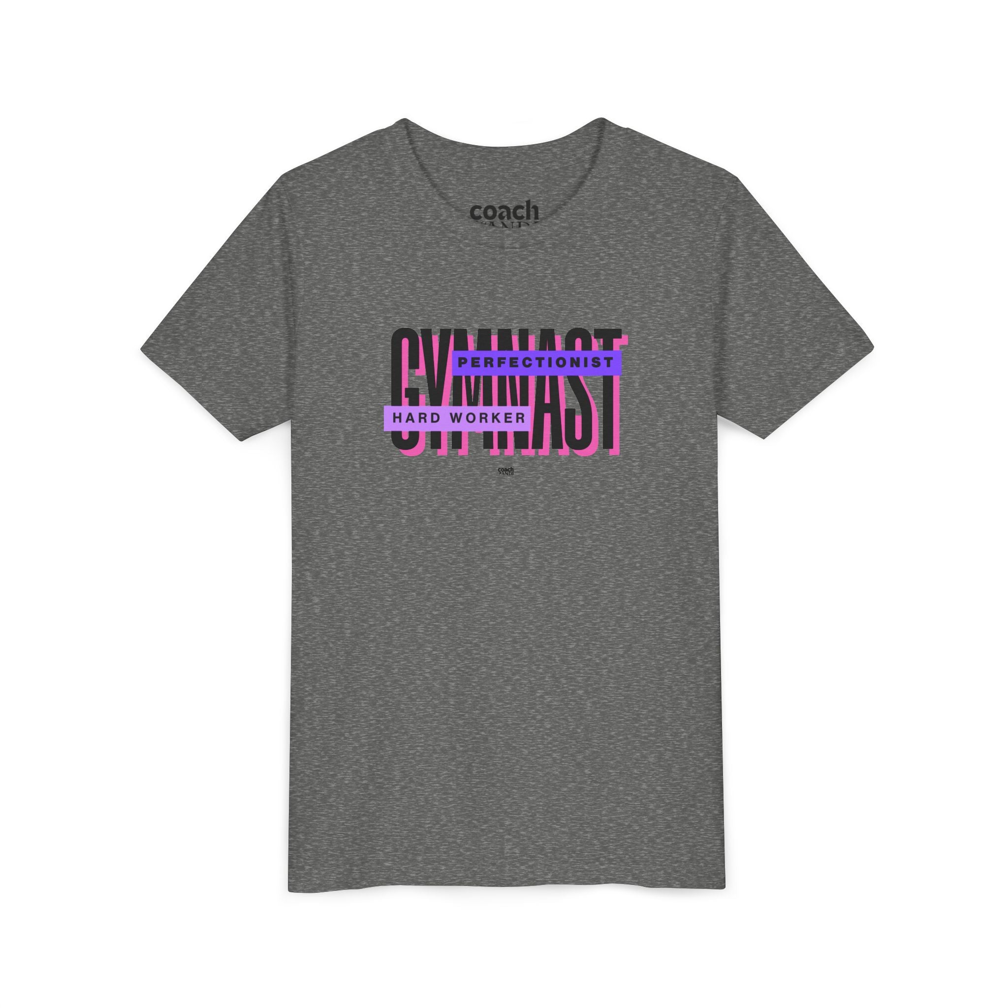 Gymnast Hard Worker Tshirt - Purple (Youth)