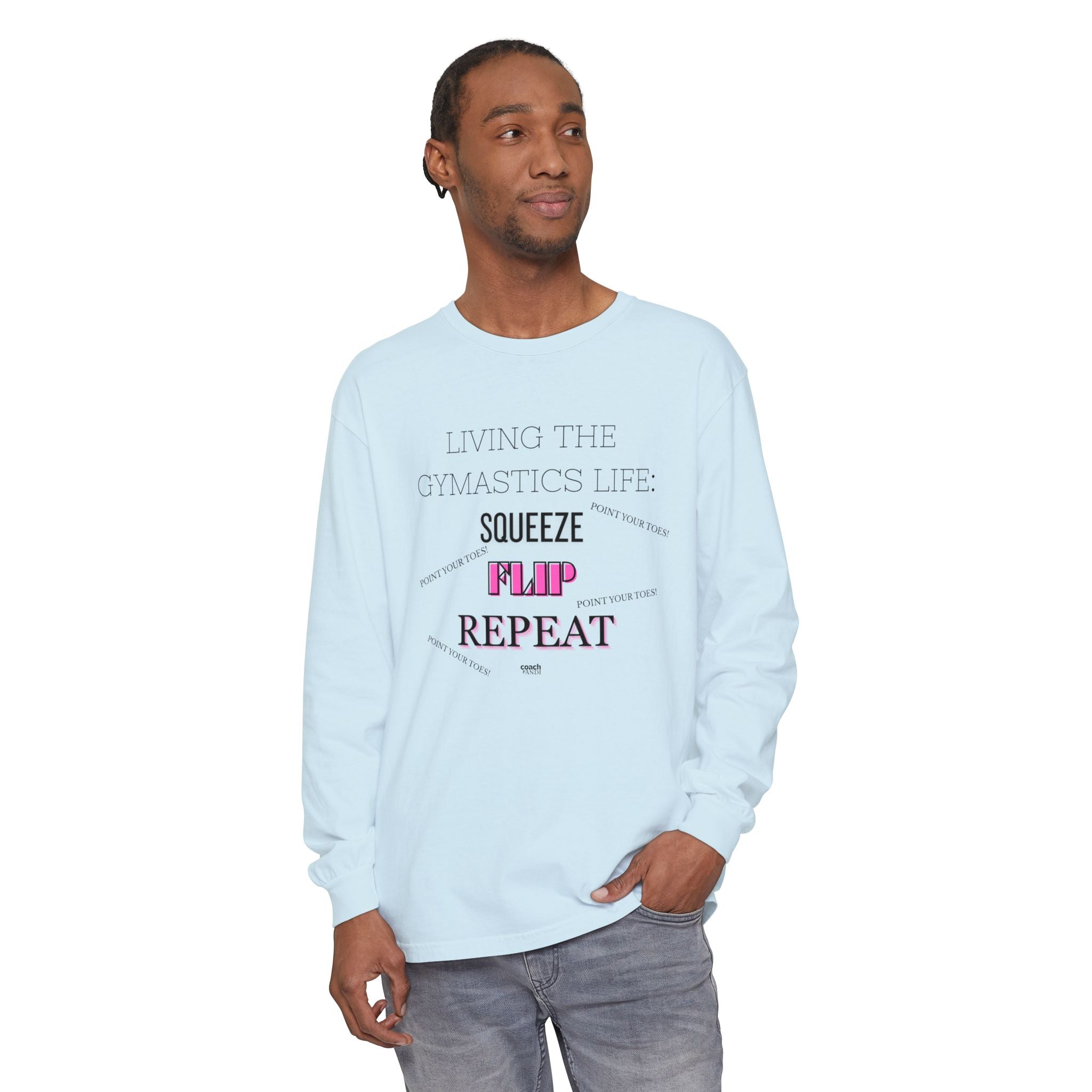 Squeeze Flip Repeat -Pink (Adult Longsleeve Shirt)