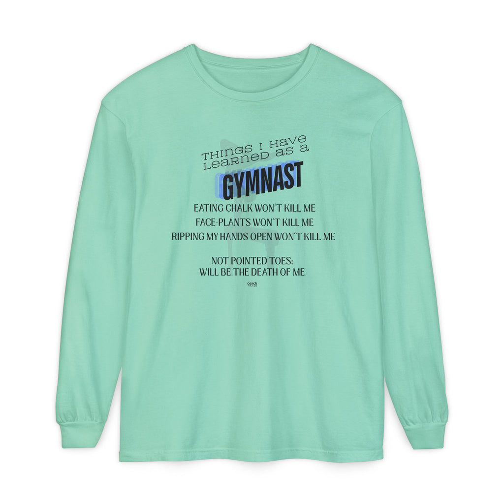Things I Learned as a Gymnast Long Sleeve Shirt - Blue (Adult)