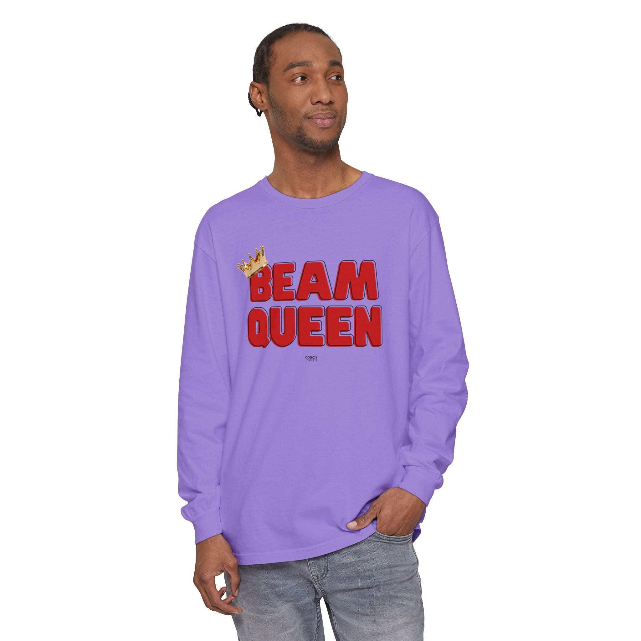 Beam Queen - Red/Black (Adult Long Sleeve Shirt)