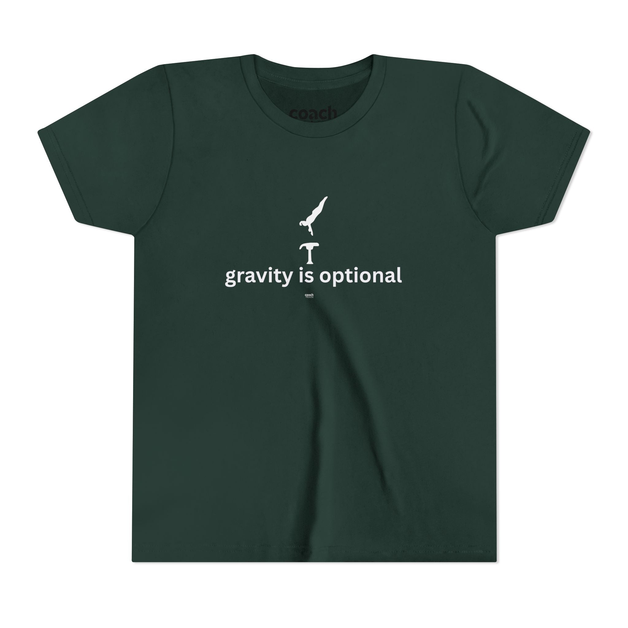 Gravity is Optional Tshirt - White Font (Youth)