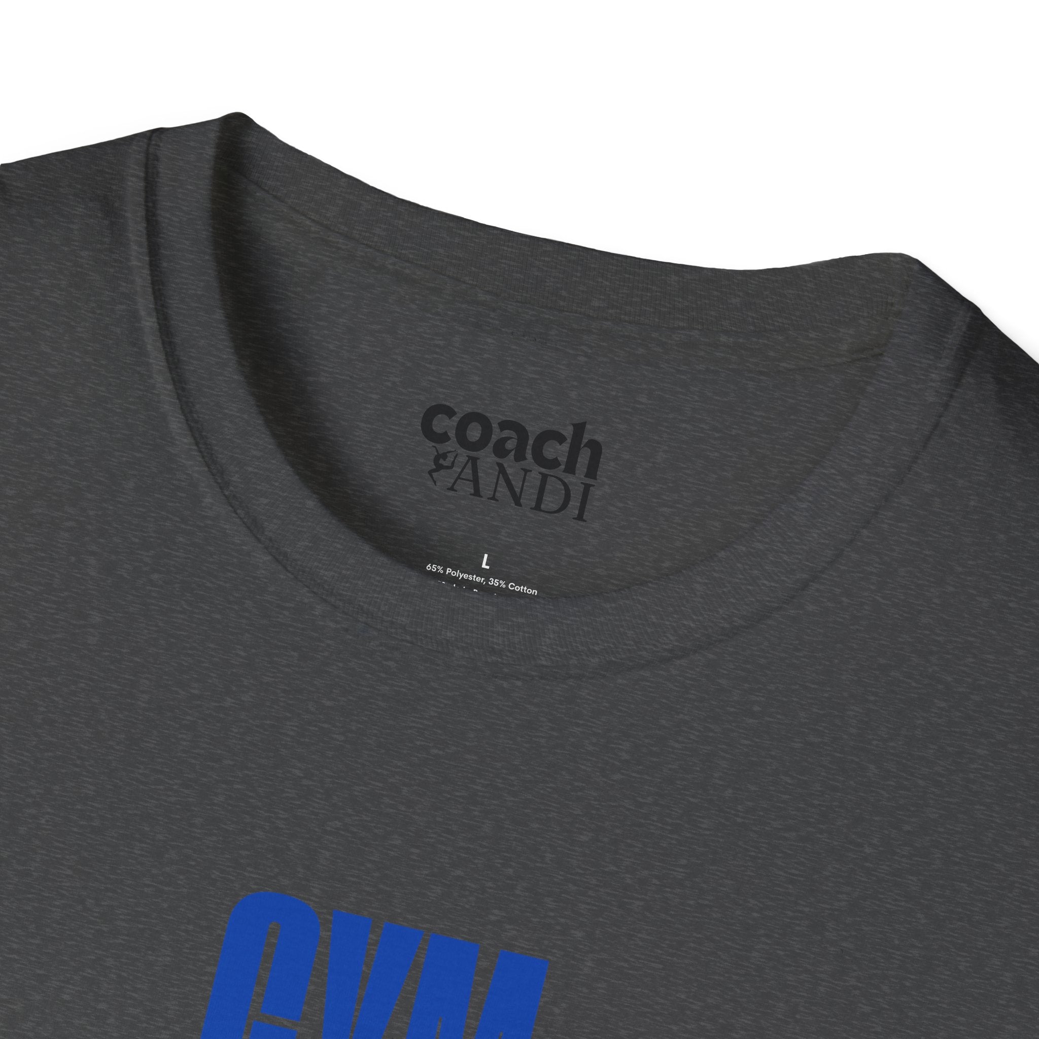 GYMnastics Tshirt - Blue/Lime (Adult)
