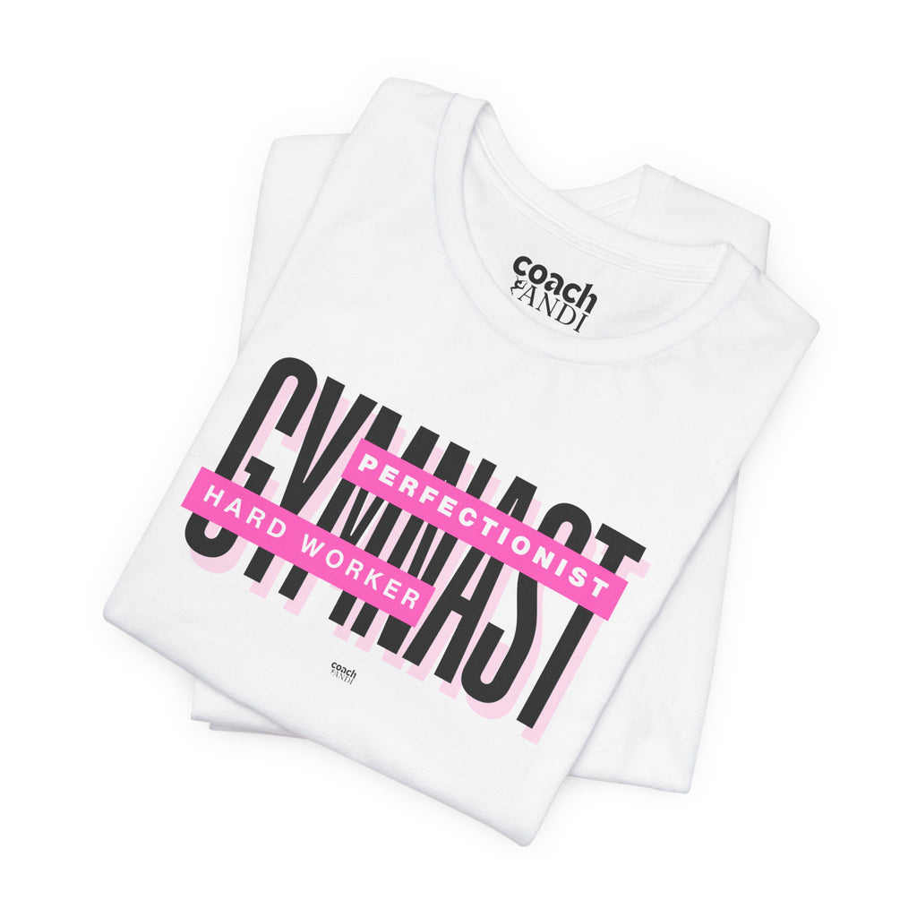 Gymnast Hard Worker Tshirt - Pink (Adult)