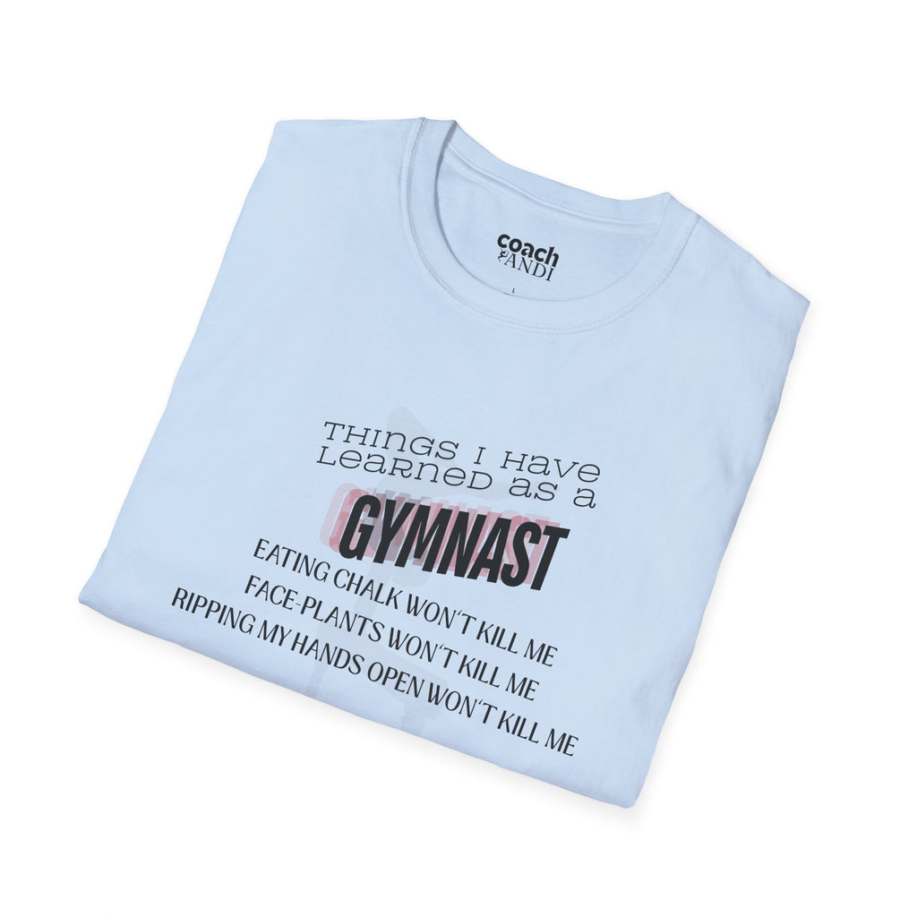 Things I Learned as a Gymnast Tshirt - Red (Adult)