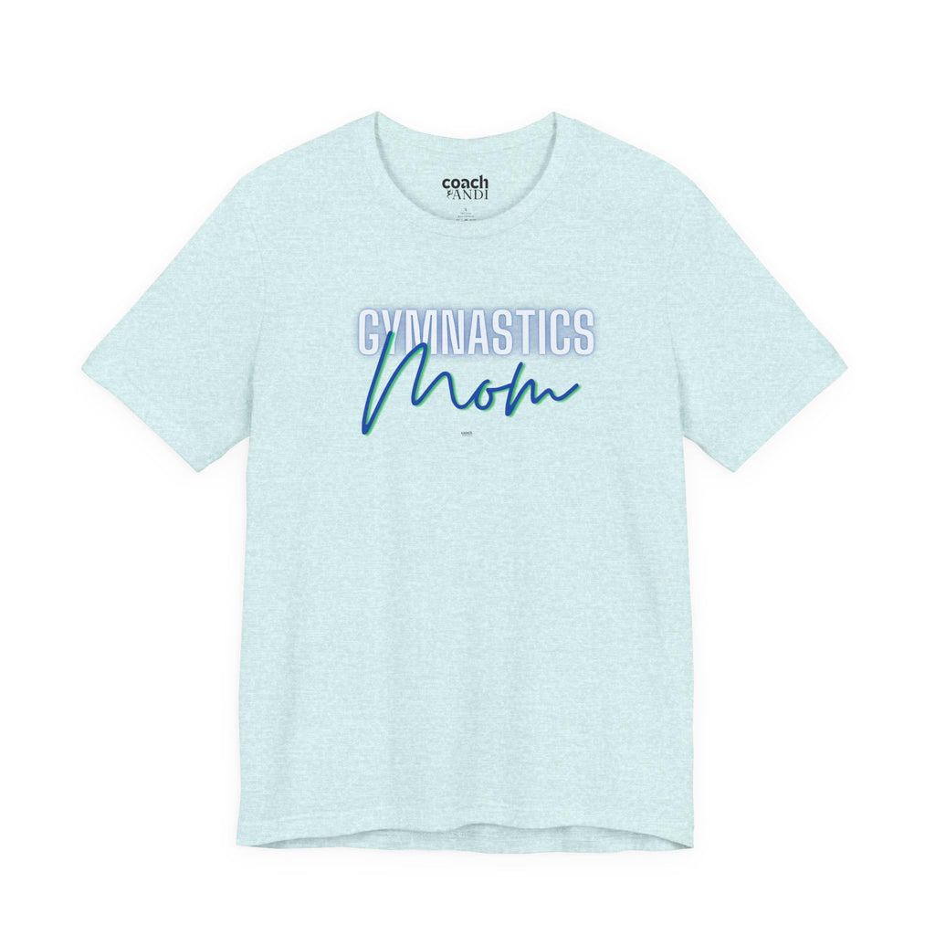 Glow Gym Mom Tshirt - Blue/Green (Adult)