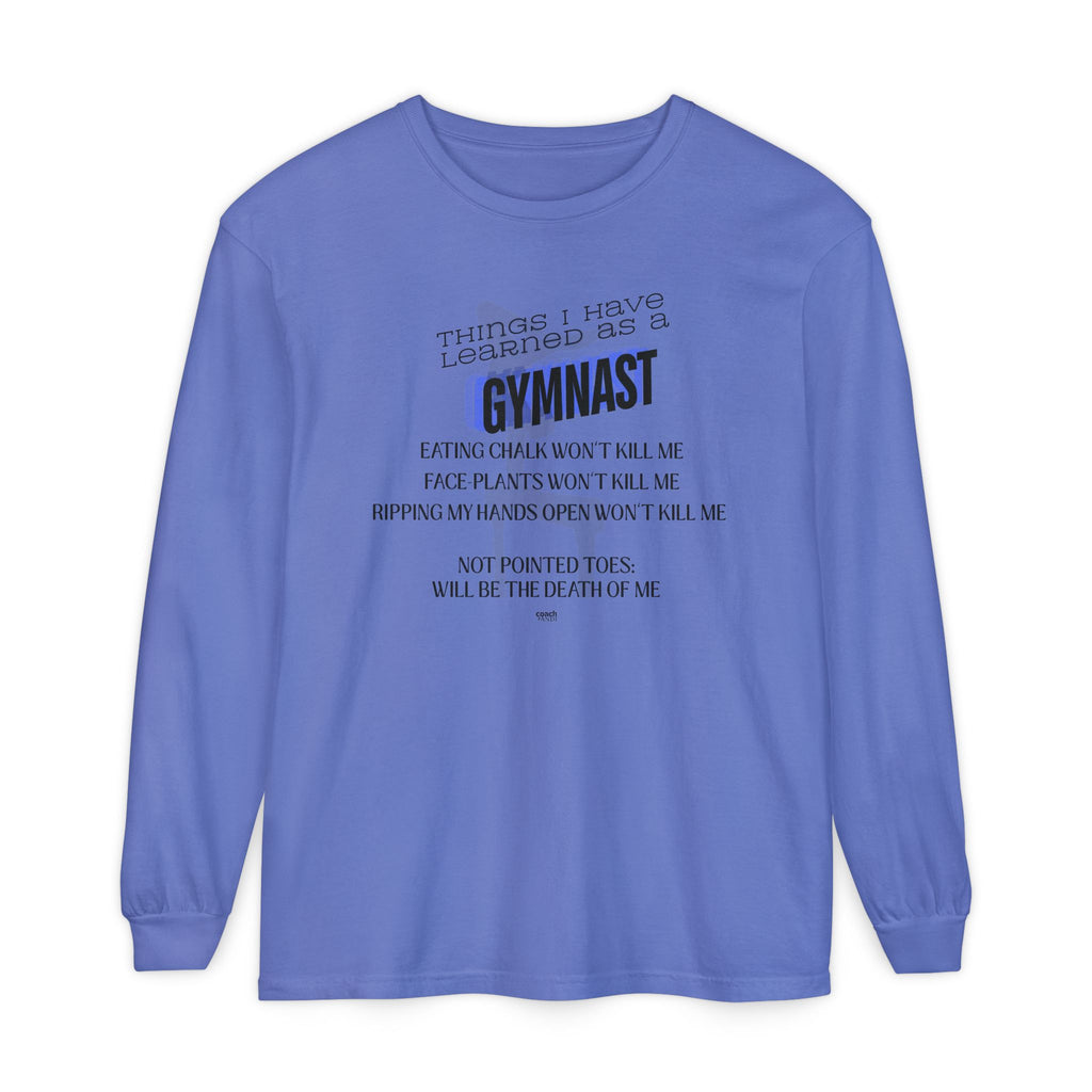 Things I Learned as a Gymnast Long Sleeve Shirt - Blue (Adult)