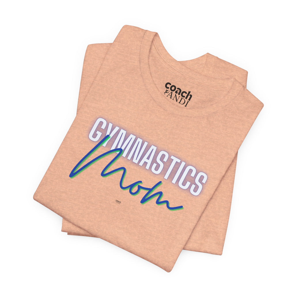 Glow Gym Mom Tshirt - Blue/Green (Adult)