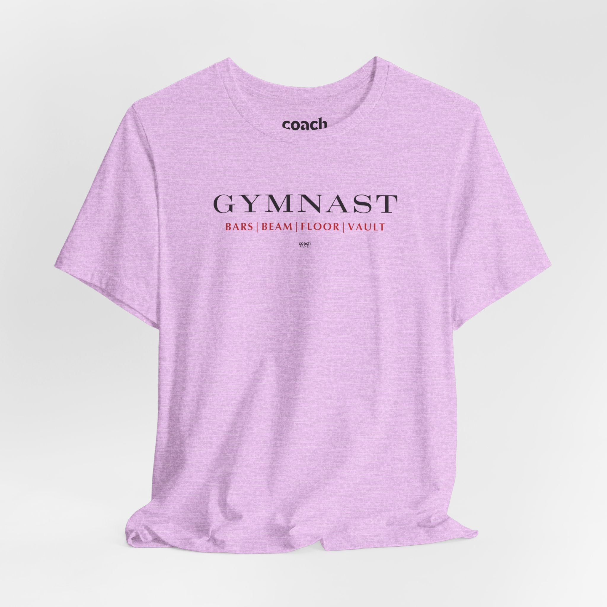 GYMNAST (Bars Beam Floor Vault) Tshirt - Red (Adult)