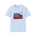 Cute & Strong Tshirt - Red/Black (Adult)