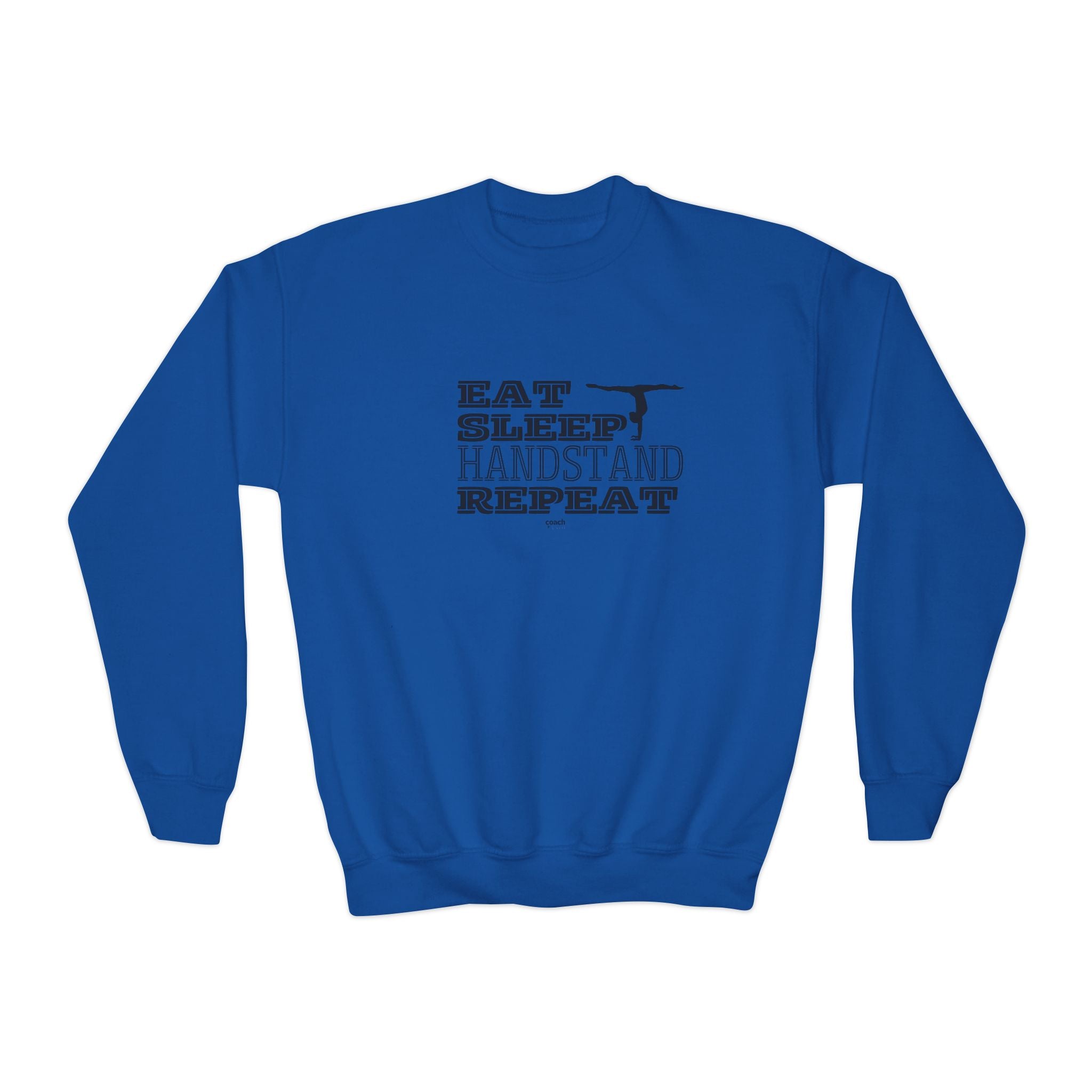 Eat, Sleep, Handstand, Repeat (Youth Crewneck Sweatshirt)
