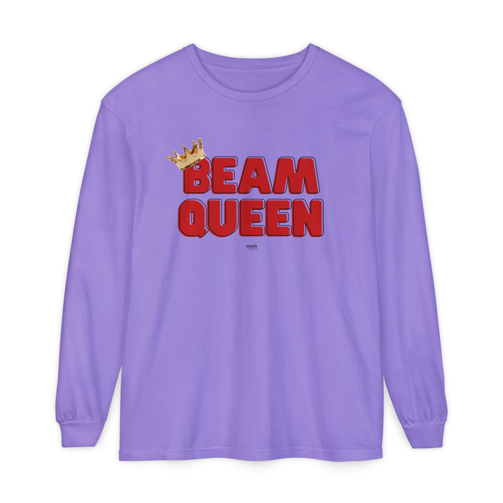Beam Queen - Red/Black (Adult Long Sleeve Shirt)