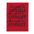 Always Be A Gymnast-Red (Arctic Fleece Blanket)