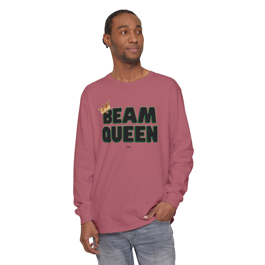 Beam Queen - Black/Green (Adult Long Sleeve Shirt)