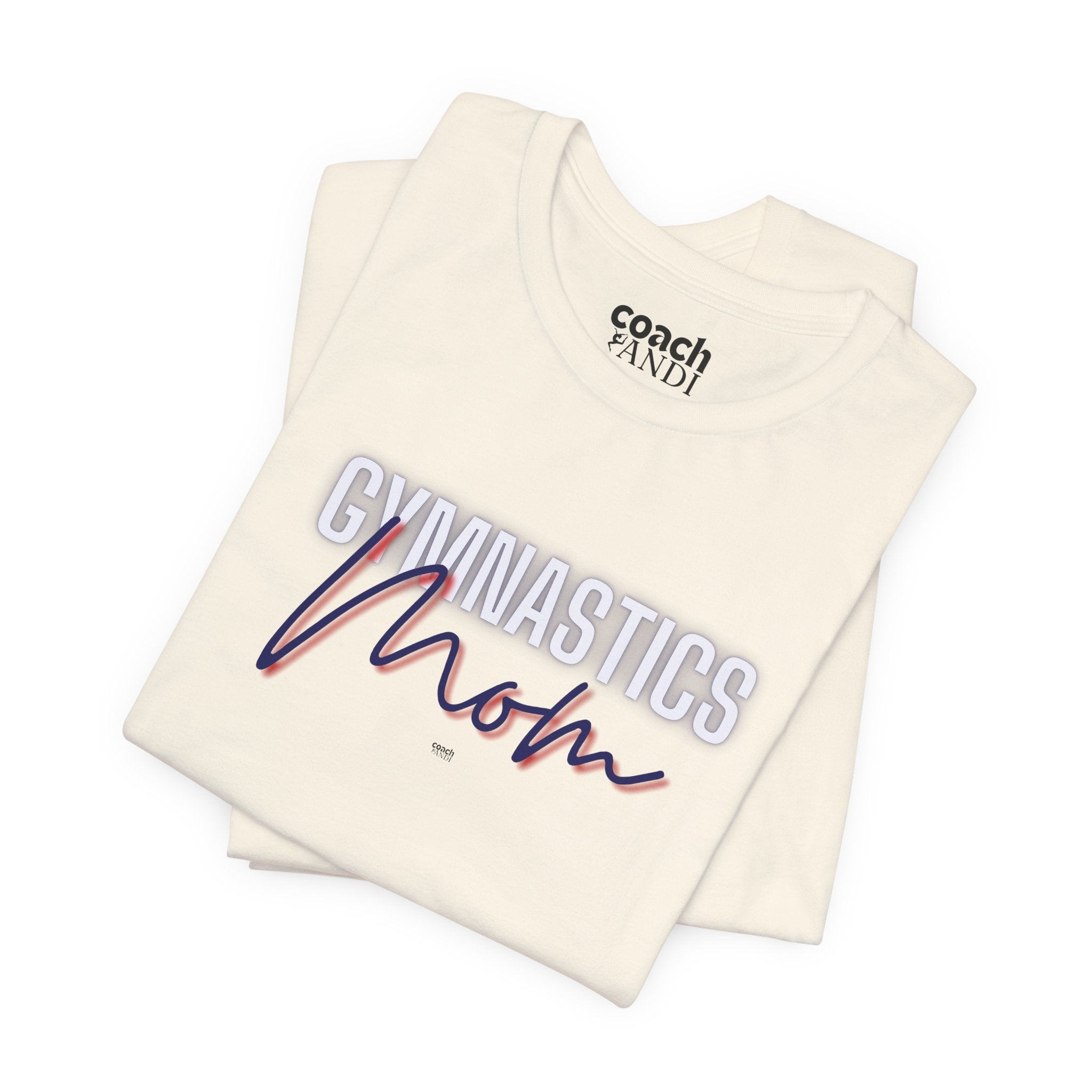 Glow Gym Mom Tshirt - Blue/Red (Adult)