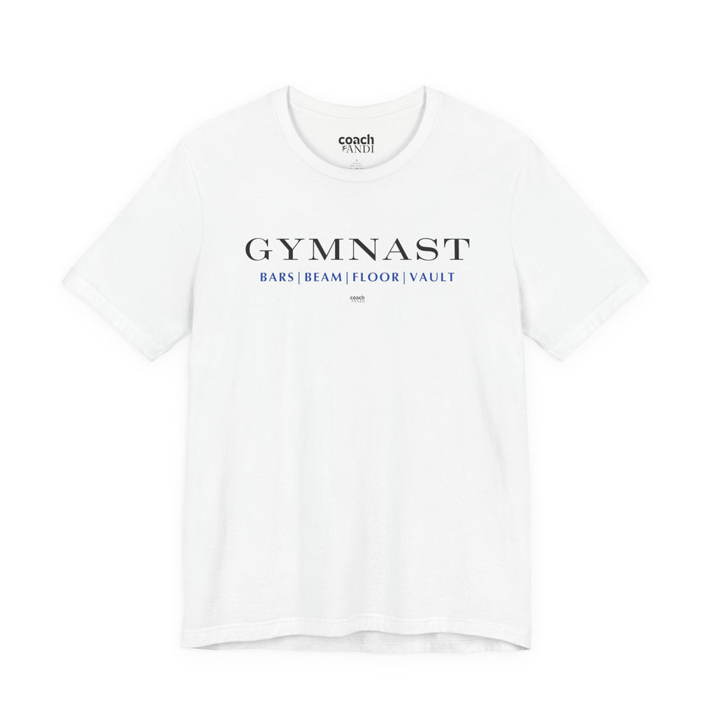 GYMNAST (Bars Beam Floor Vault) Tshirt - Blue (Adult)