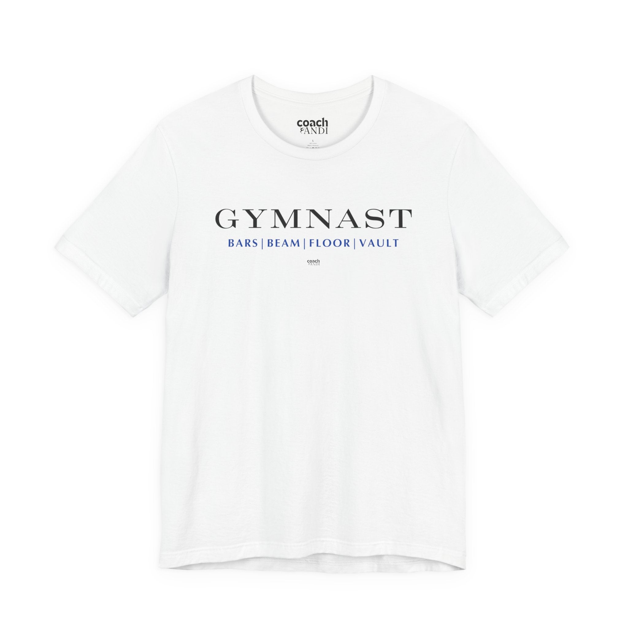 GYMNAST (Bars Beam Floor Vault) Tshirt - Blue (Adult)