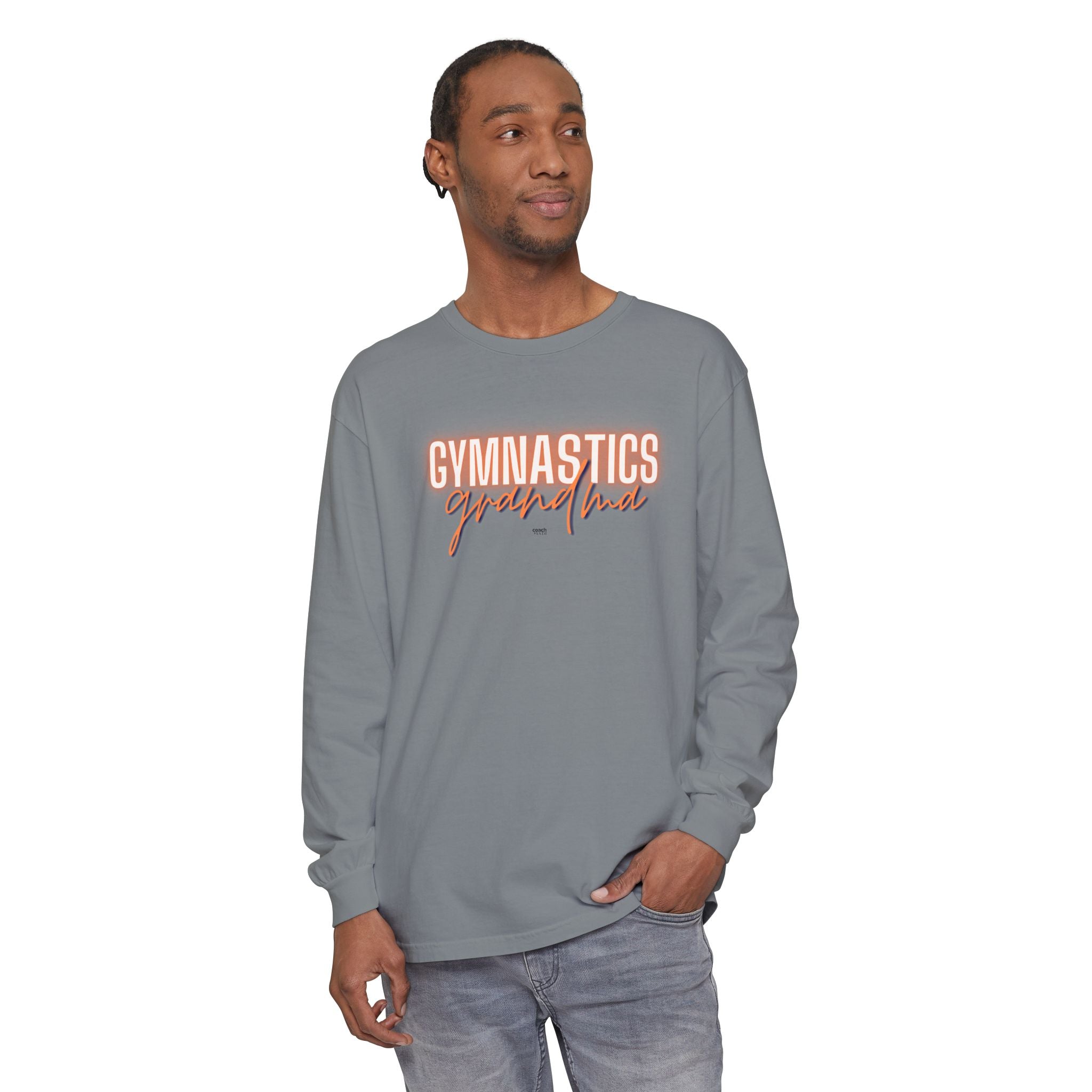 Glow Gym Gma Long Sleeve Shirt - Orange/Blue (Adult)