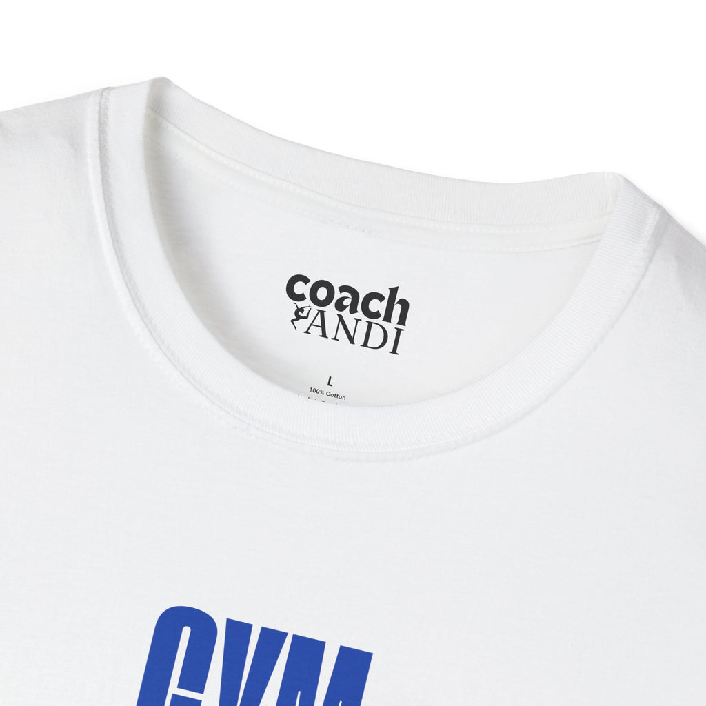 GYMnastics Tshirt - Blue/Lime (Adult)