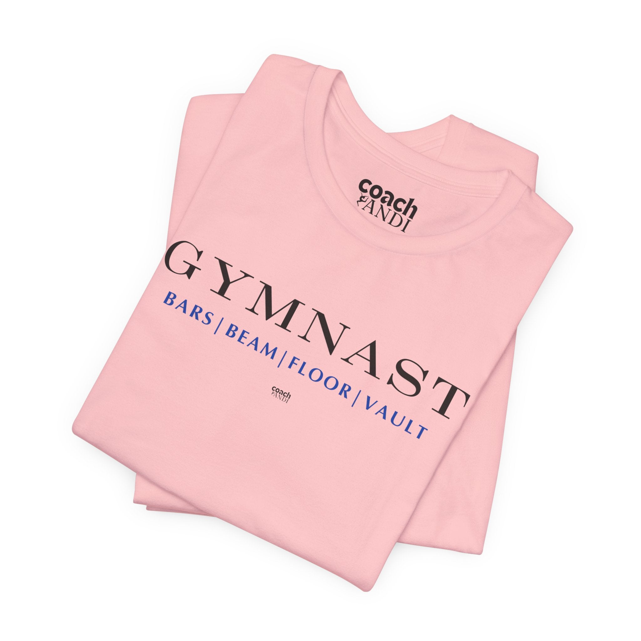 GYMNAST (Bars Beam Floor Vault) Tshirt - Blue (Adult)
