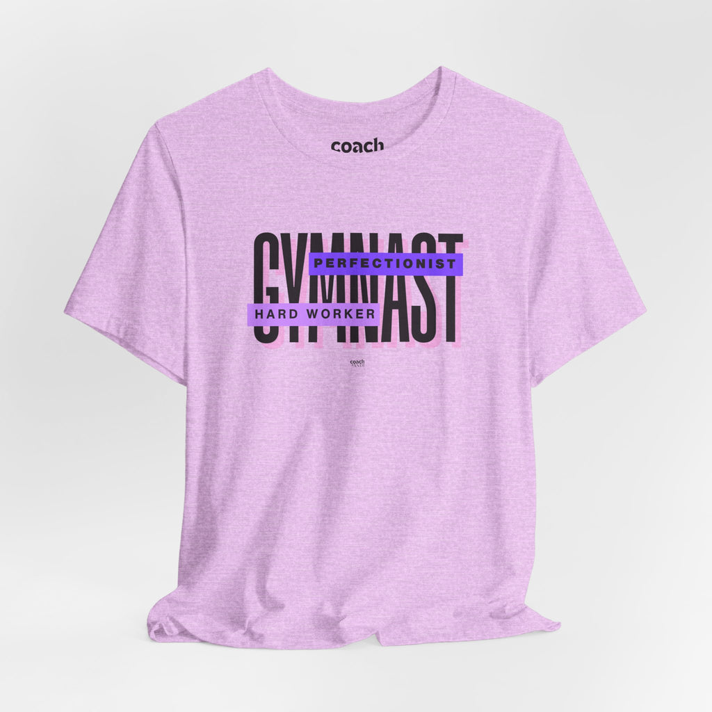 Gymnast Hard Worker Tshirt - Purple (Adult)
