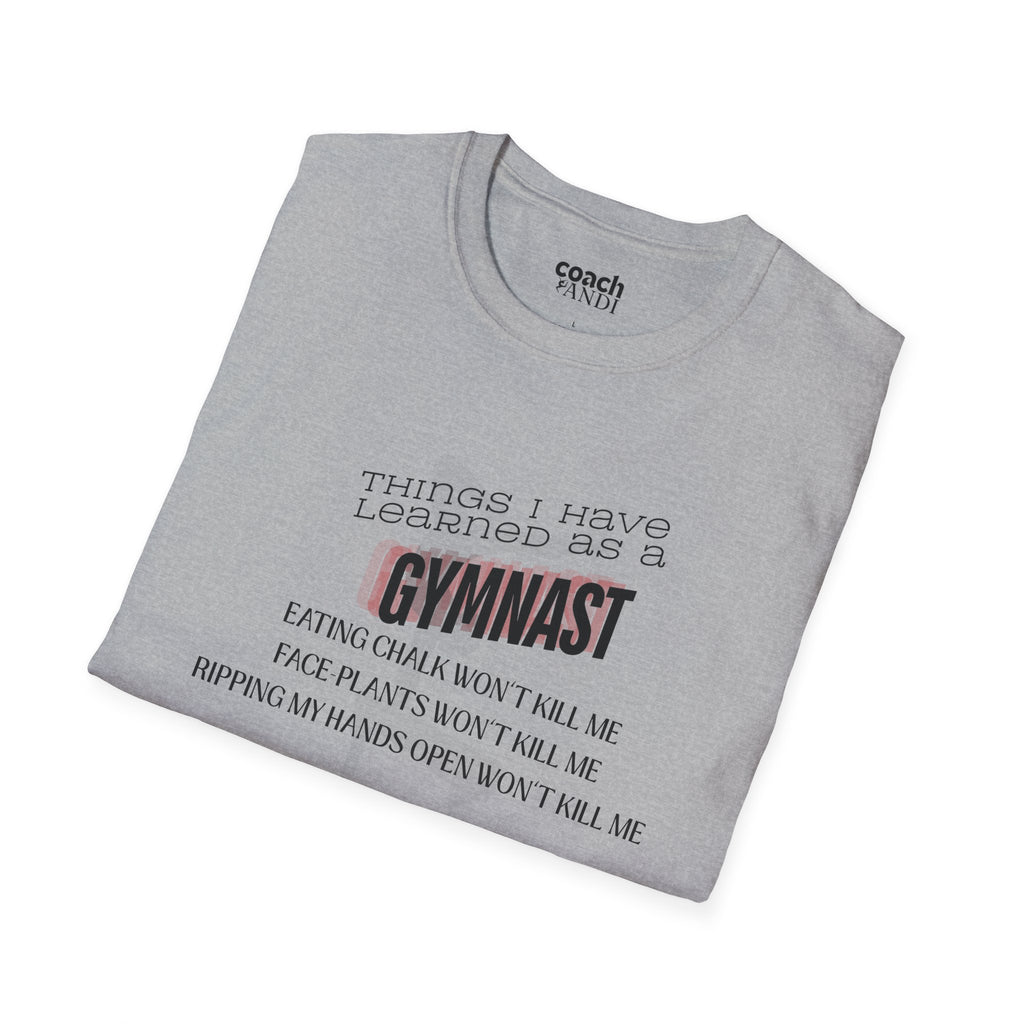 Things I Learned as a Gymnast Tshirt - Red (Adult)