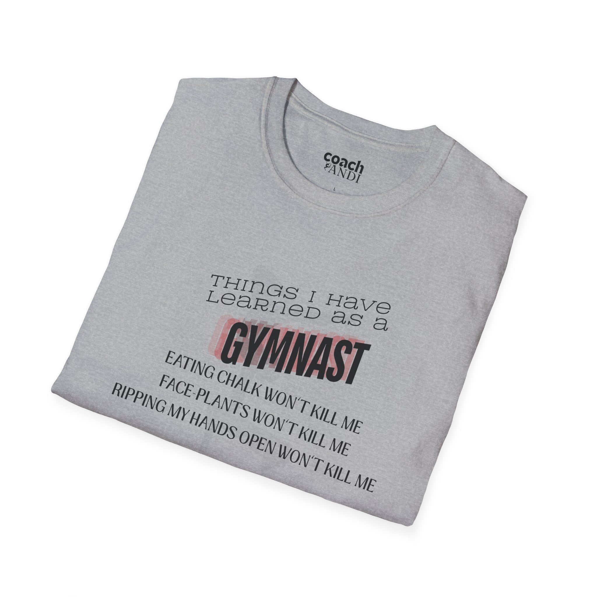 Things I Learned as a Gymnast Tshirt - Red (Adult)