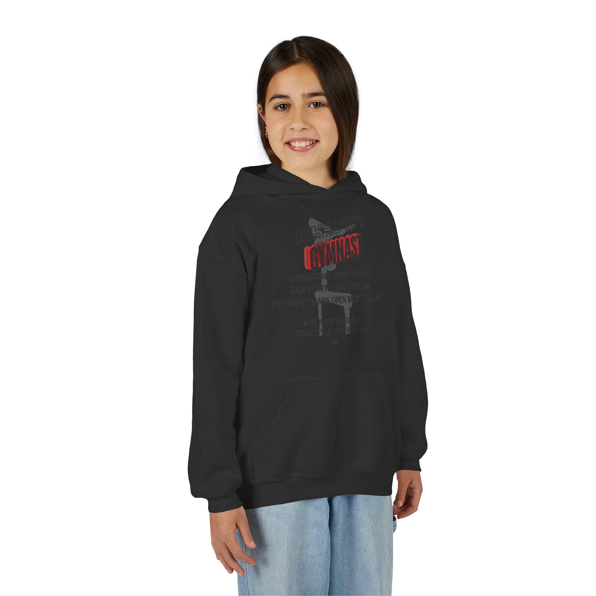 Things I learned as a Gymnast Hoodie - Red (Youth)