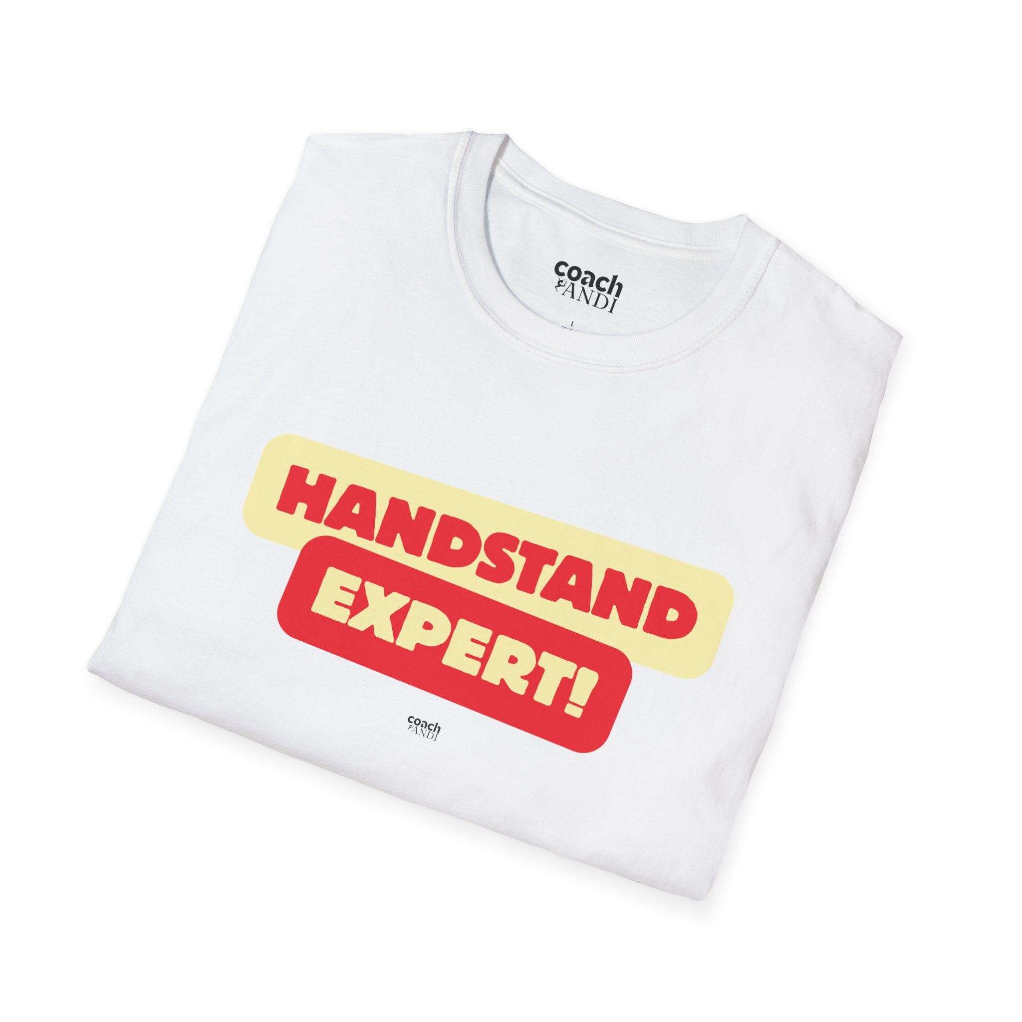 Handstand Expert Tshirt - Red/Yellow (Adult)