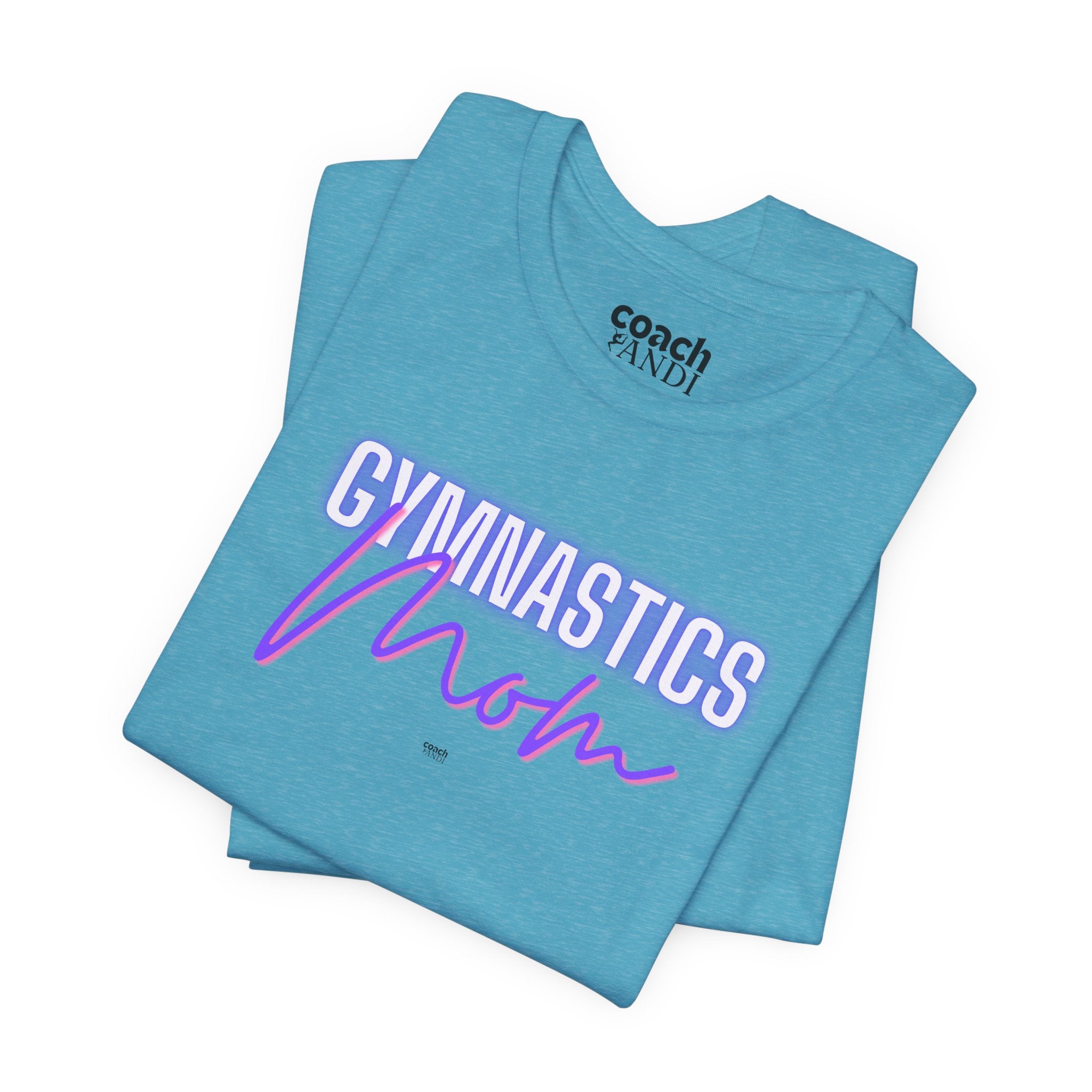 Glow Gym Mom Tshirt - Purple/Pink (Adult)