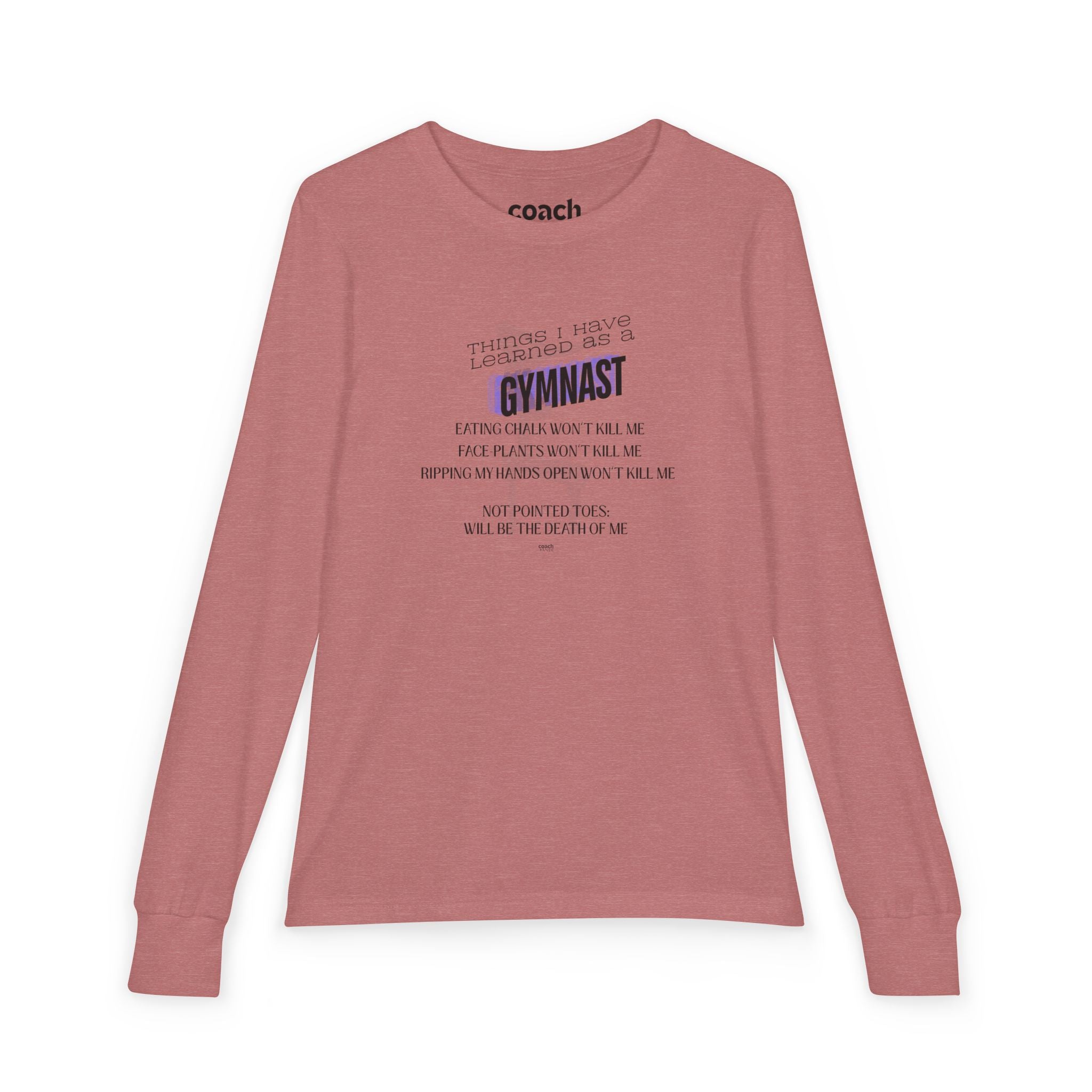 Things I Learned as a Gymnast Long Sleeve Shirt - Blue (Youth)