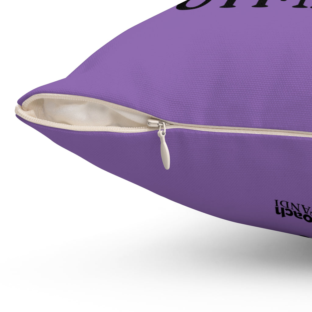 Always Be A Gymnast-Purple (Spun Polyester Square Pillow)