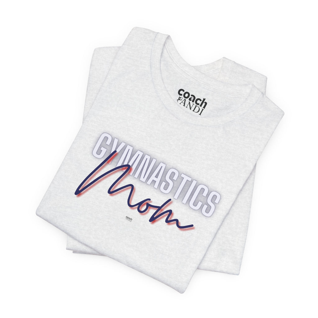 Glow Gym Mom Tshirt - Blue/Red (Adult)