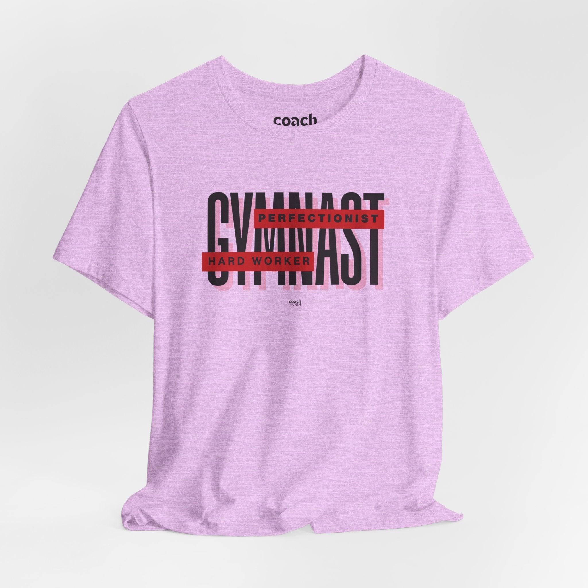 Gymnast Hard Worker Tshirt - Red (Adult)