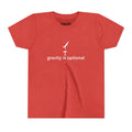 Gravity is Optional Tshirt - White Font (Youth)