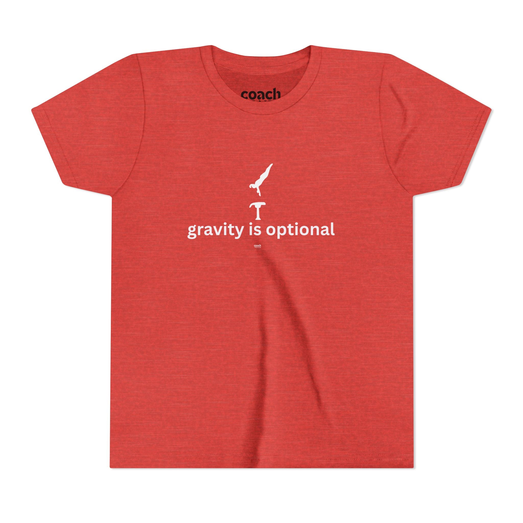 Gravity is Optional Tshirt - White Font (Youth)
