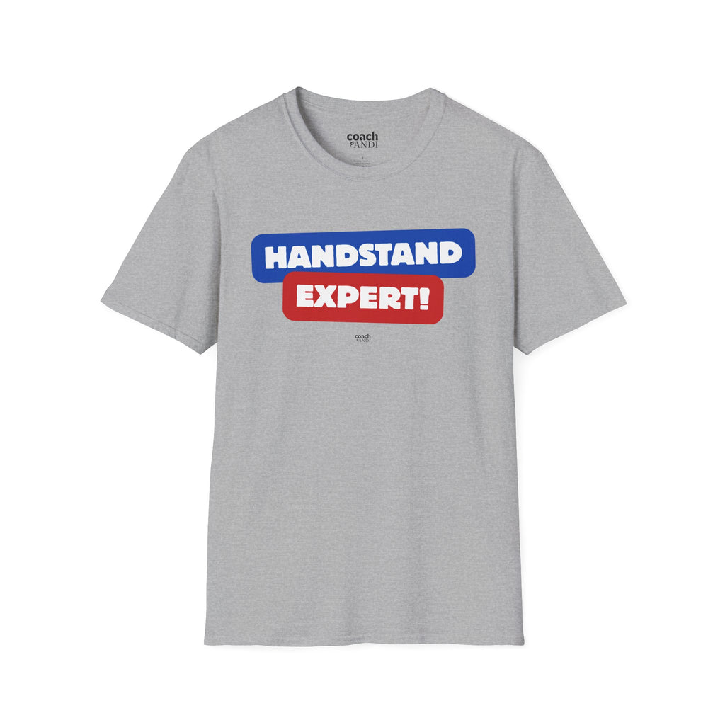 Handstand Expert Tshirt - Red/Blue (Adult)