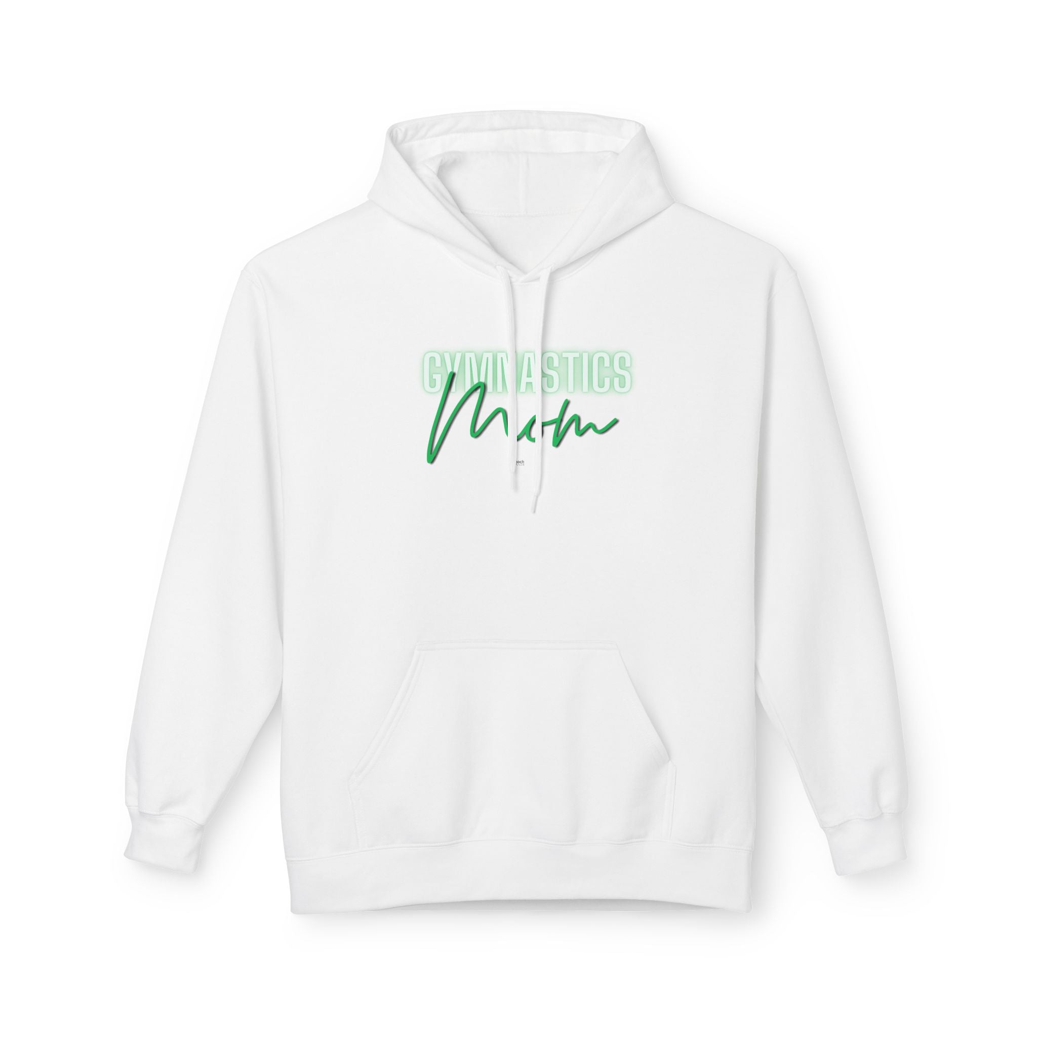 Glow Gym Mom Hoodie- Green (Adult)