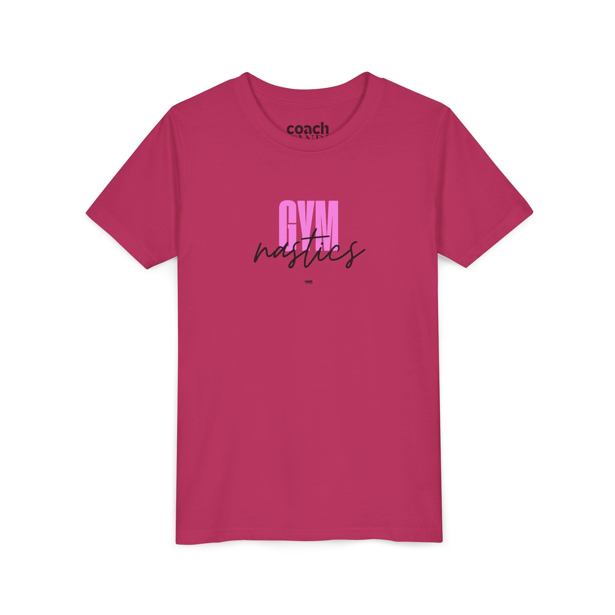 Gym-nastics Short Sleeve Tee - Pink (Youth)